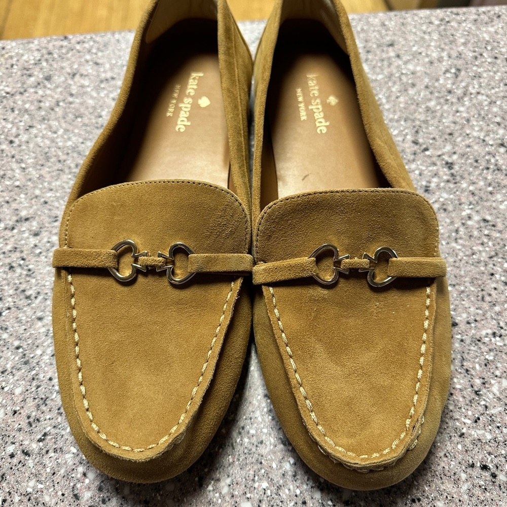 Kate Spade Brown Suede Loafers